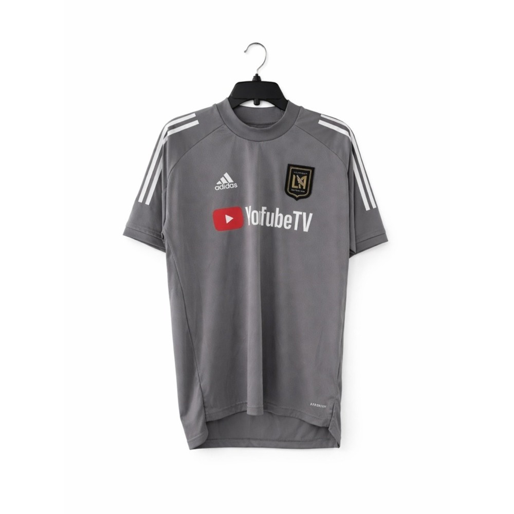 Adidas LAFC On-Field Gray Team Training Aeroready Football Jersey